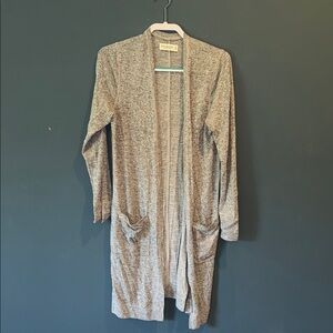 Abercrombie & Fitch Gray Knit Cardigan Sweater